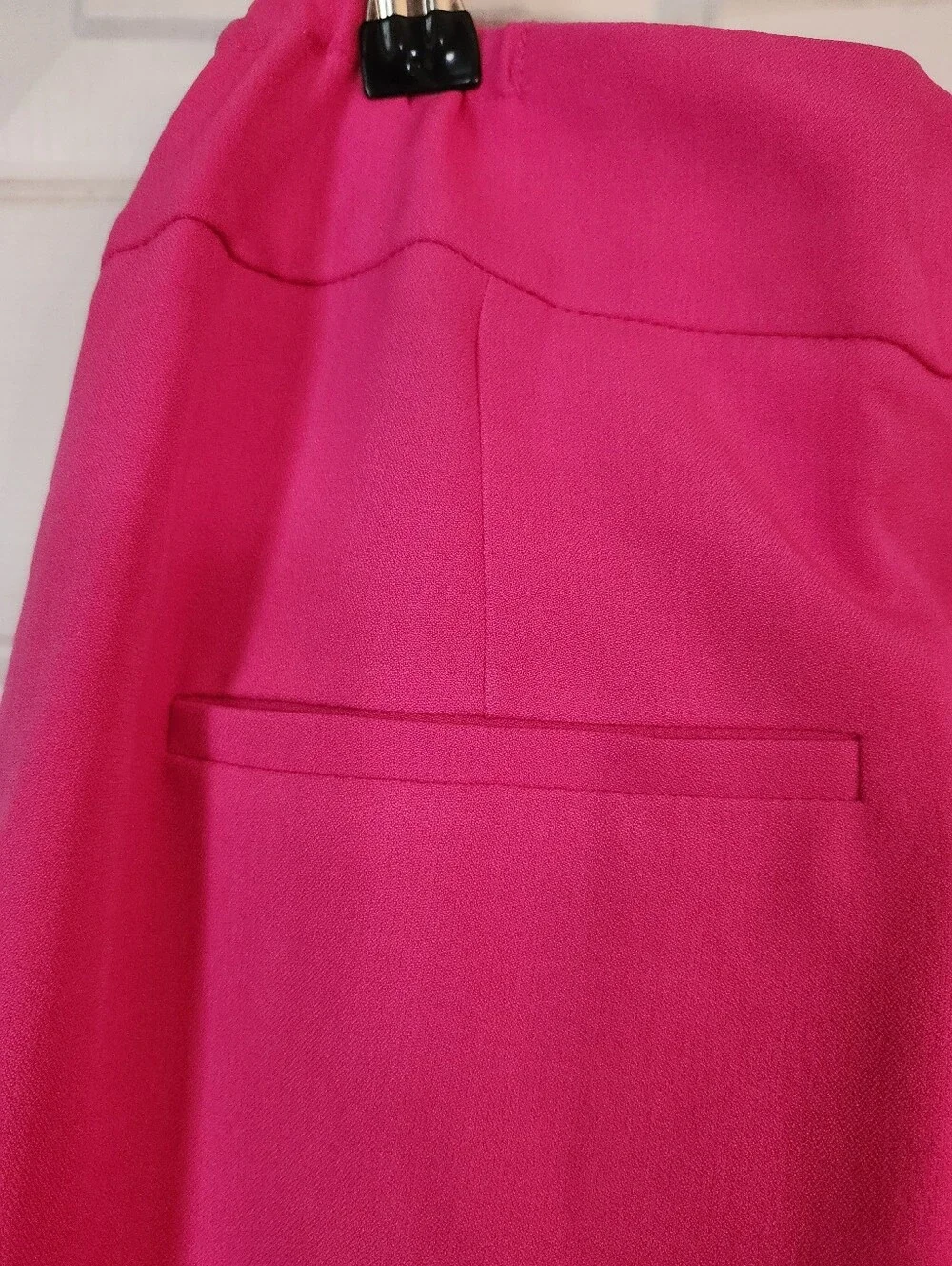 NEW Hot Pink Women's High-Waist Wide-Leg Pants Kasper 20W Macy's Retail:$89.99 - Picture 13 of 15